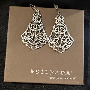 Silpada Flamenco Flare 925 Silver Earrings